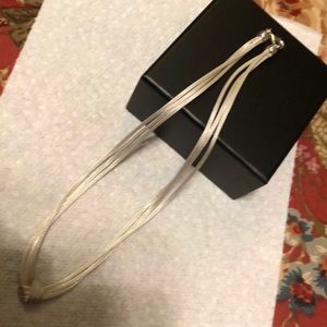 Italian sterling silver love knot chain